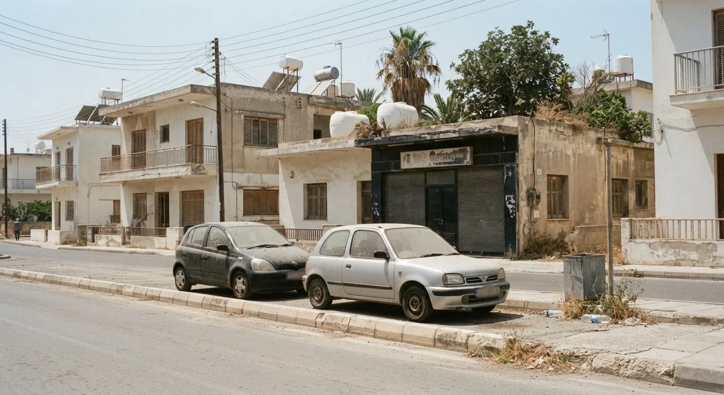 Droga i krajobraz w Pafos, Cypr